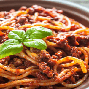 Spaghetti bolognaise سباقيتي بولونيز لحم مفروم